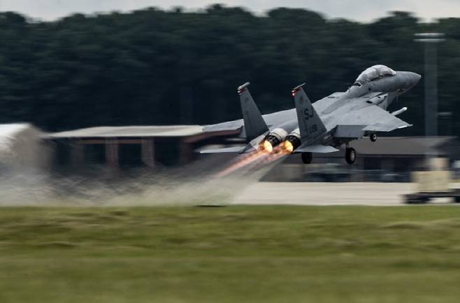 미 공군 F-15E 전투기 (사진=AFP)