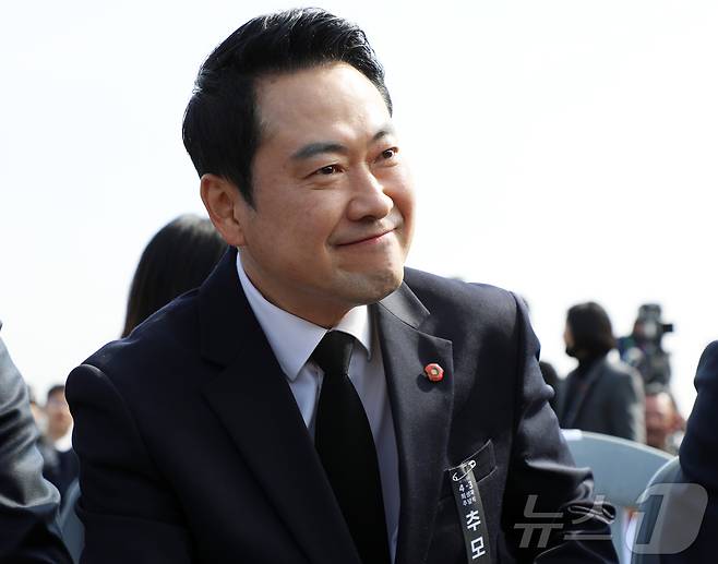 장동혁 국민의힘 대표가 3일 오전 제주4·3평화공원에서 열린 제78주년 4·3 희생자 추념식에 참석하고 있다. 2026.4.3 ⓒ 뉴스1 오미란 기자