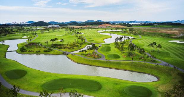 해남 산이면 기업도시 솔라시도 내 ‘솔라시도CC’ 전경.