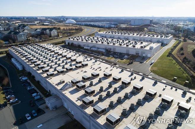 미국 버지니아주 아마존웹서비스 데이터센터 연합뉴스