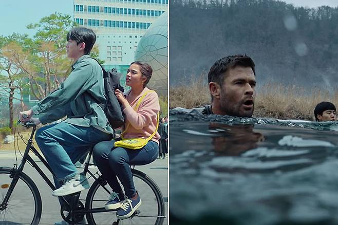 좌측부터 넷플릭스 영화 '다시 서울에서', 디즈니플러스(+) 다큐멘터리 시리즈 '리미트리스: 지금, 더 건강하게. 넷플릭스·월트디즈니 컴퍼니 코리아 제공