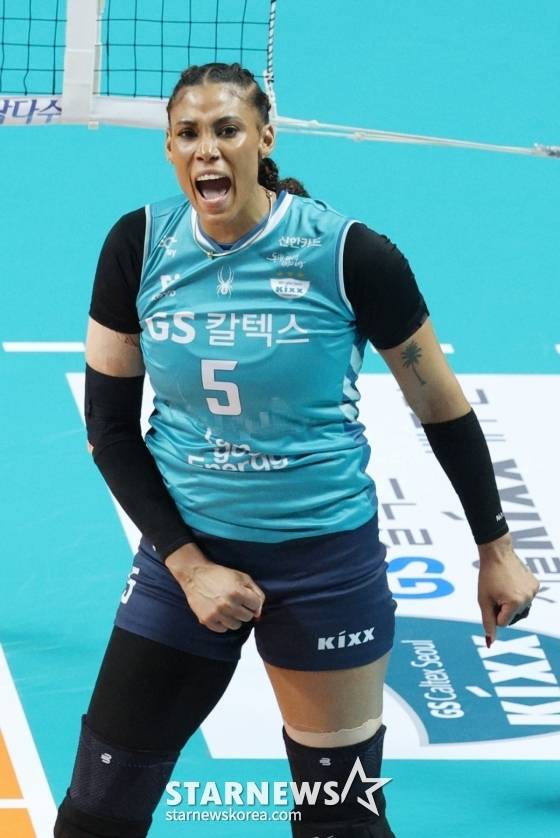GS칼텍스 아포짓 스파이커 지젤 실바. /사진=김진경 대기자
