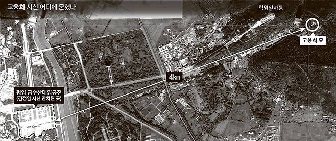 김정은 국무위원장의 생모인 고용희의 묘.