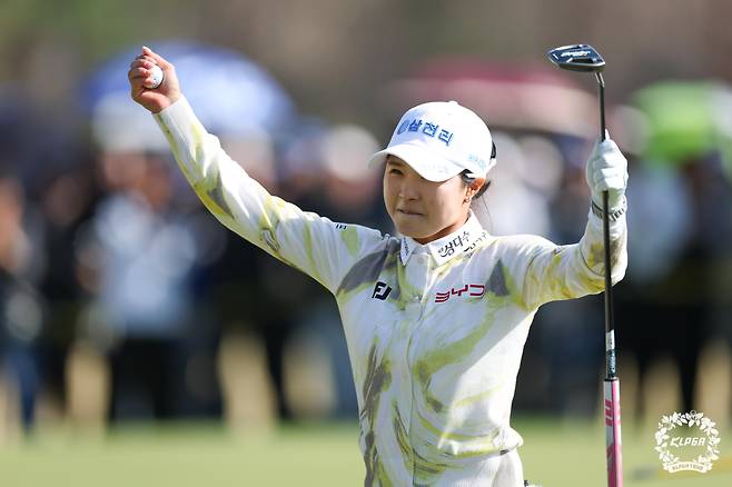 국내 개막전 더 시에나오픈 우승을 확정 지은 고지원, 출처:KLPGA
