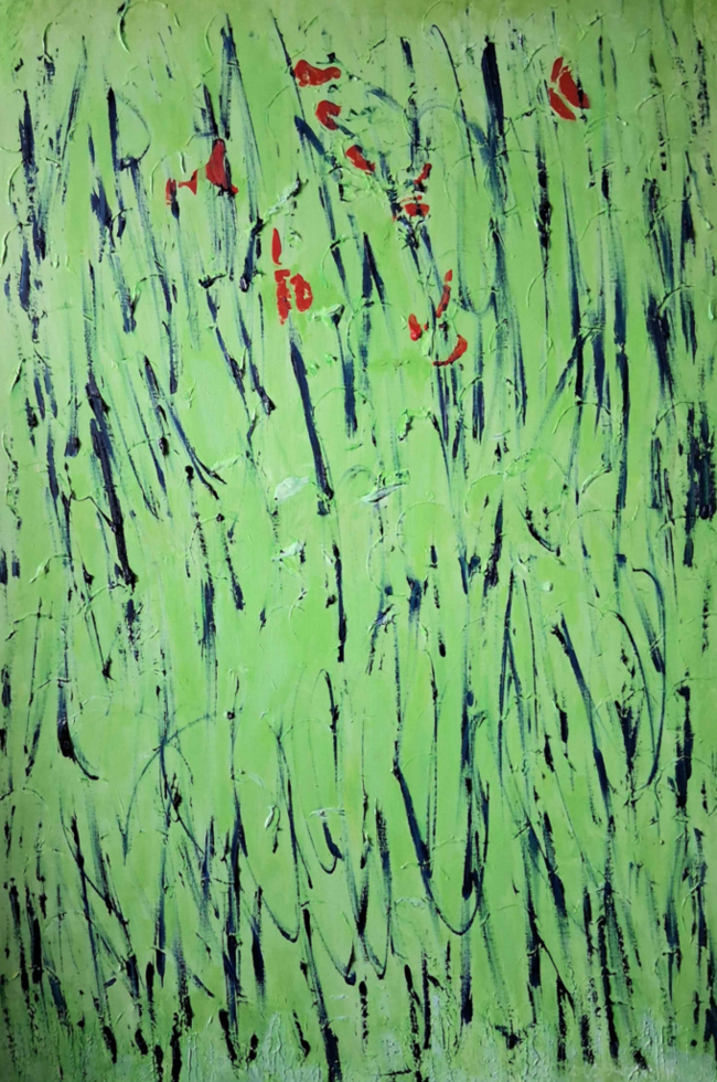 ▲ 우영충, 대나무 숲, Oil on canvas, 145.5x97.0cm