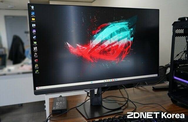 에이수스 ROG 스트릭스 펄사 XG27AQNGV. (사진=지디넷코리아)