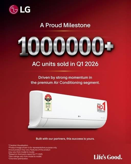 LG전자가 1분기 인도 에어컨 시장 판매량을 발표하자 현지 기업이 시장 리더십을 지키기 위해 기싸움에 나섰다. 사진은 LG전자 인도 시장 판매량을 알리는 LG전자 글로벌 사회관계망서비스 페이지.