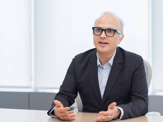 지투 크리슈나무티 아마존웹서비스(AWS) 데이터베이스 서비스 부사장이 7일 서울 역삼동의 AWS코리아 사무실에서 디지털타임스와 인터뷰하고 있다. AWS코리아 제공