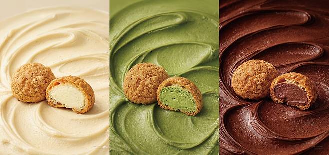 보앤미 ‘바크슈’ 바닐라, 말차, 쇼콜라. 신세계푸드 제공