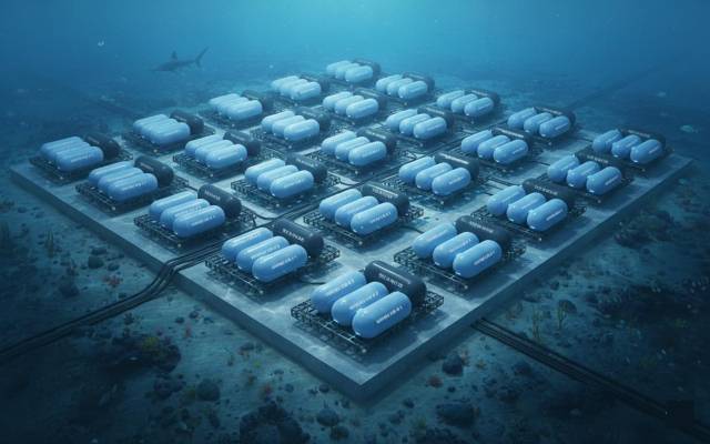 울산 울주군 서생면 신리항 앞바다에 추진하는 ‘탄소제로 수중데이터센터’ 조감도. 울산시 제공