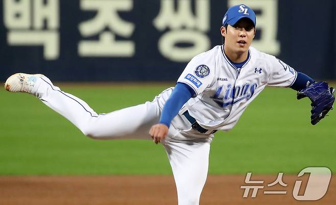 삼성 라이온즈 원태인. ⓒ 뉴스1 공정식 기자