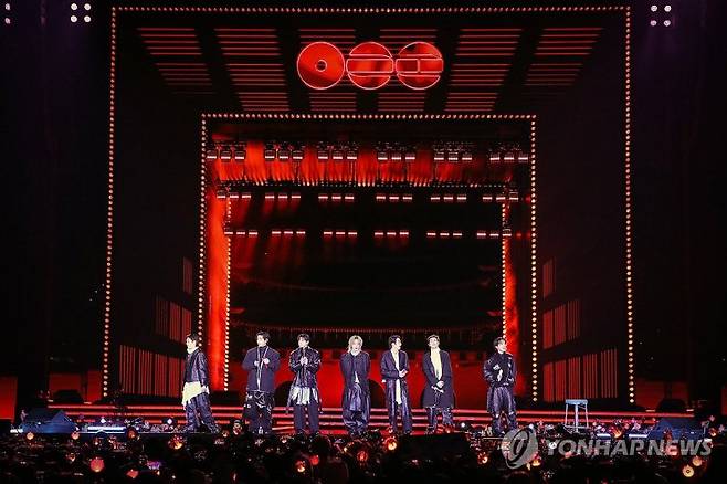 방탄소년단(BTS) 광화문광장 공연. 연합뉴스
