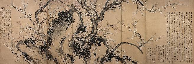 조희룡 〈홍백매도〉 ⓒ일민미술관. 사진 대구간송미술관