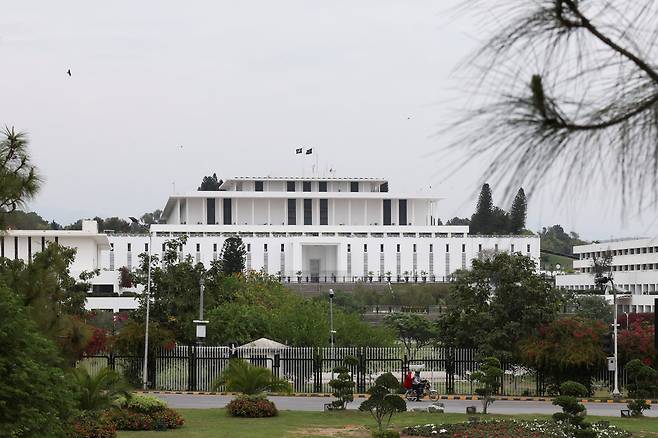 지난달 28일(현지시간) 파키스탄 수도 이슬라마바드에 있는 대통령 청사. 로이터연합뉴스