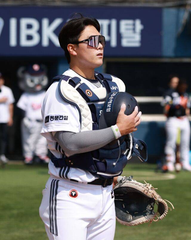 포수로 선발 출전하는 윤준호./두산 베어스