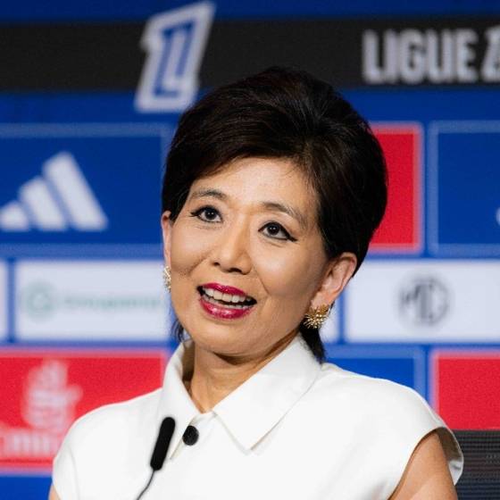 미셸 강 올림피크 리옹 회장. /사진=올림피크 리옹 공식 사회관계망서비스(SNS)