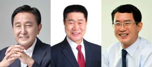 ◇김세훈 더불어민주당 화천군수 예비후보. ◇주종성 국민의힘 화천군수 예비후보. ◇최명수 국민의힘 화천군수 예비후보.(사진왼쪽부터)