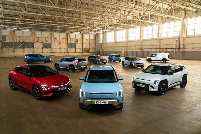 기아가 영국 시장에 판매 중인 모델. 사진=기아 제공