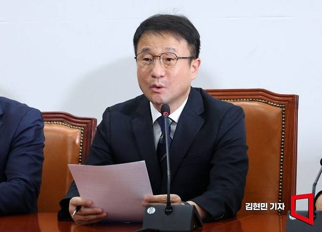 한병도 더불어민주당 원내대표가 9일 국회에서 열린 정책조정회의에서 발언하고 있다. 2026.4.9 김현민 기자