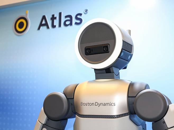 현대차그룹 계열사 보스턴다이내믹스의 휴머노이드 로봇 '아틀라스' 양산형 모델 / 사진=임형택 기자