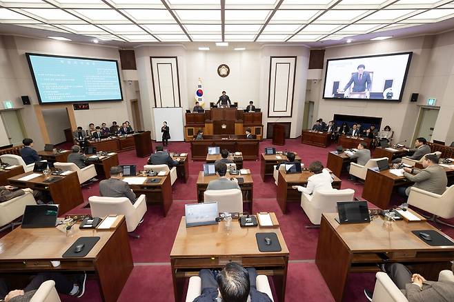 구미시의회 본회의 현장 ⓒ구미시의회 제공