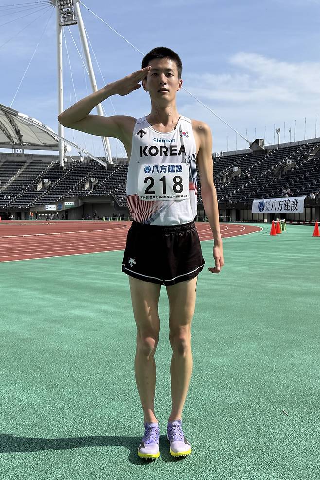 육상 남자 3000m 장애물에서 한국 신기록을 세운 박원빈. (대한육상연맹 제공)
