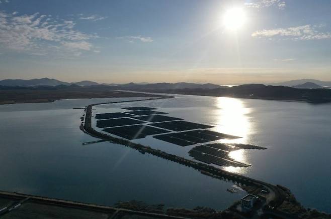 전남 고흥군 고흥호 수상 태양광. 연합뉴스