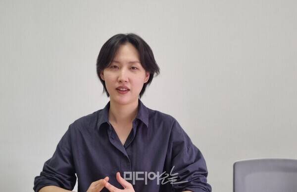 ▲조아영 셜록 기자가 지난달 31일 서울 중구 셜록 사무실에서 미디어오늘과 인터뷰했다. 사진=박서연 기자