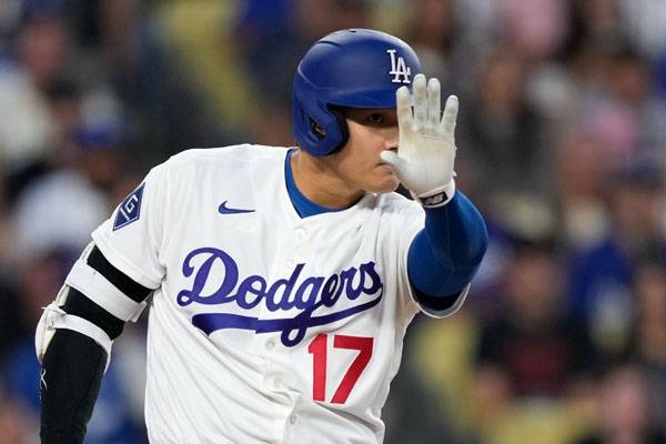 오타니는 연속 출루 기록을 44경기로 늘렸다. 사진= AP= 연합뉴스 제공