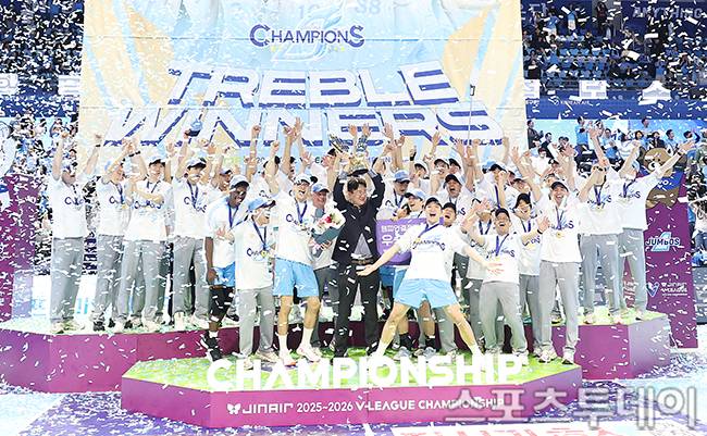 대한항공 선수단 / 사진=권광일 기자