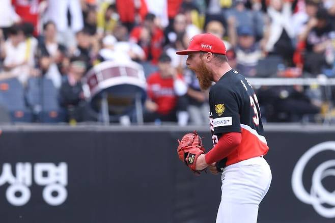 ▲ 5이닝 2실점으로 시즌 3승째를 거둔 아담 올러 ⓒKIA타이거즈
