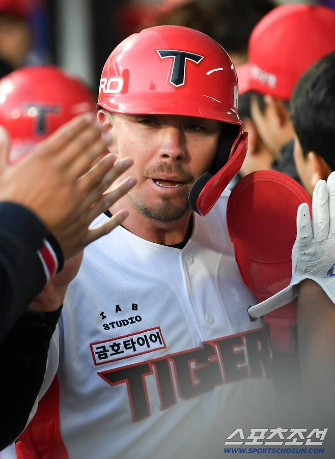 7일 광주 기아챔피언스필드에서 열린 KIA와 삼성의 경기. KIA 데일이 득점하고 있다. 광주=박재만 기자 pjm@sportschosun.com/2026.04.07/