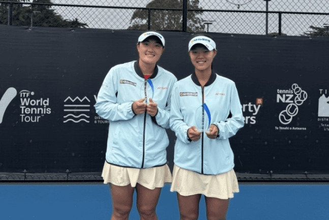 NH농협은행의 원투 펀치 국가대표 이은혜와 백다연. NH농협은행 제공