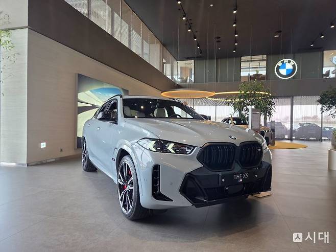 BMW 드라이빙 센터에 전시된 X6. /사진=최유빈 기자