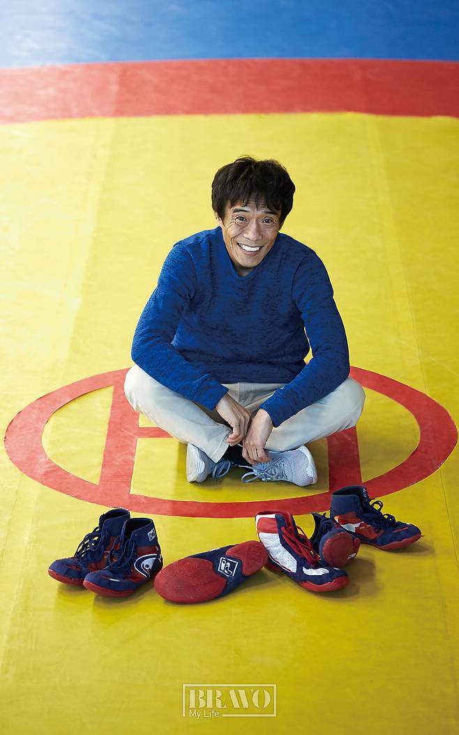 2018년 ‘브라보 마이 라이프’ 인터뷰에 응한 심권호.(브라보 마이 라이프 DB)