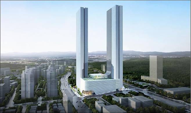 신세계가 울산 우정혁신도시에 건립을 추진하는 복합 시설 조감도. /울산시 제공