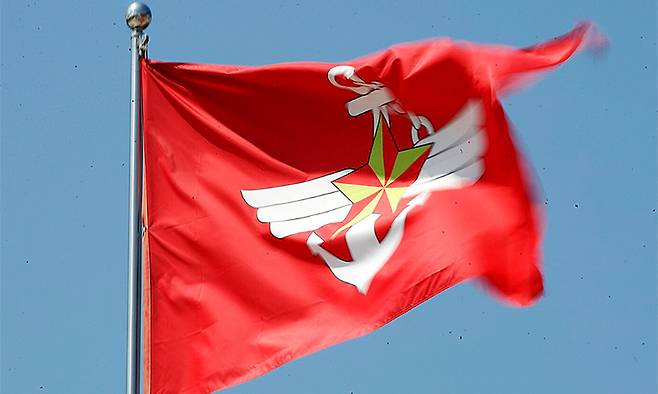 국방부 깃발. 세계일보 자료사진