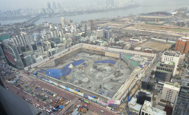 서울 강남구 삼성역 인근 파르나스 타워에서 바라본 시내. (김선호 기자)