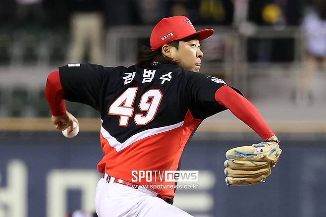 ▲ 김범수는 올해 KIA 불펜 안정화에 큰 공헌을 하고 있다 ⓒ곽혜미 기자