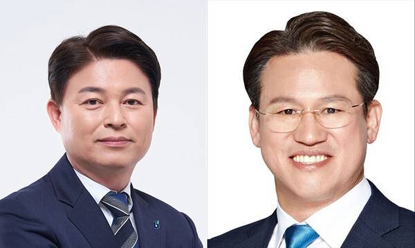 사진 왼쪽부터 조용익 예비후보, 서진웅 예비후보