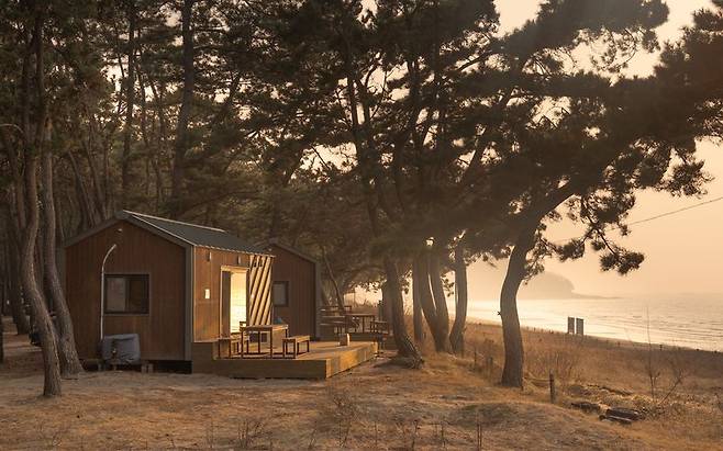 고사포 야영장의 일몰. 사진=연합뉴스