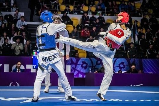 하지웅(오른쪽) / 사진=세계태권도연맹 제공. 연합뉴스