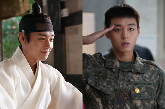 영화 ‘왕과 사는 남자’ 스틸컷. 티빙 드라마 ‘취사병 전설이 되다’ 스틸컷. 쇼박스 제공. 티빙 제공.