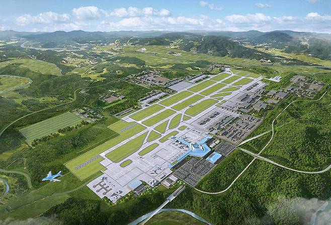 대구경북 민군 통합공항 조감도. 대구시
