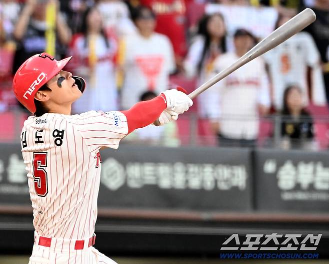 25일 광주KIA챔피언스필드에서 열린 롯데와 KIA의 경기. 타격을 하는 KIA 김도영. 광주=허상욱 기자wook@sportschosun.com/2026.04.25/