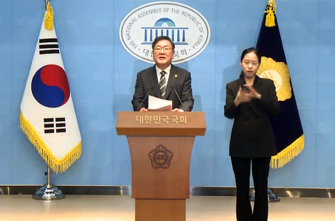 ▲ 5선의 민주당 김태년 의원이 실무형 국회의장을 강조하며 국회의장에 출마했다. /이주영·라다솜 기자 leejy96@incheonilbo.com