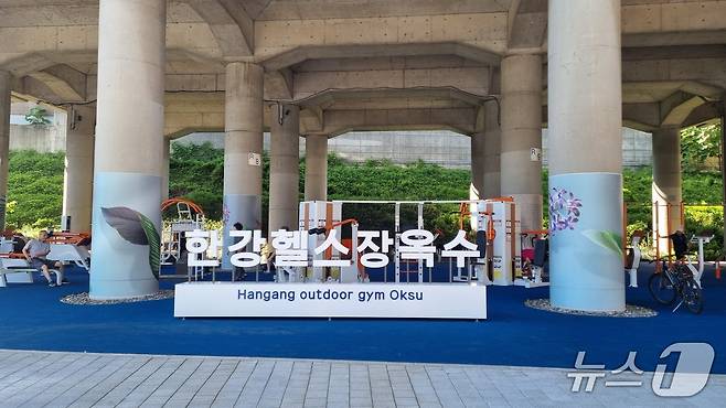 서울 성동구 옥수 한강공원 '한강 헬스장' 전경.(서울시 제공)