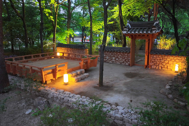마당 전경.