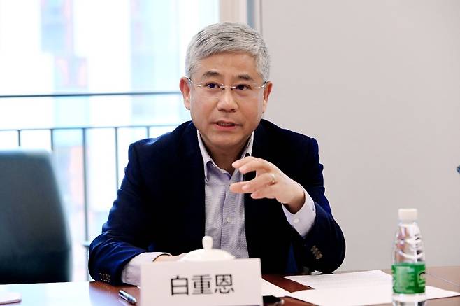 바이충언 칭화대 경제관리학원 학장/사진=바이두 갈무리