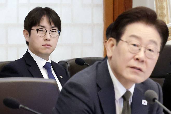 하정우 전 청와대 AI수석과 이재명 대통령. 청와대통신사진기자단